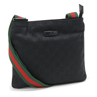 グッチ GUCCI バッグ コピー ショルダーバッグ 146309 F4F5R 1060 GGキャンバス メッセンジャー ブラック/グリーン/レッド/グリーン